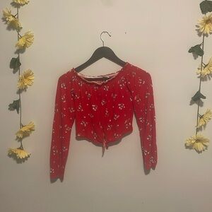 floral crop top